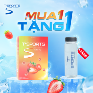 Gói nước bù điện giải T+Sports vị Dưa Gang