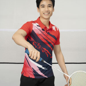 Áo Thể Thao Nam Donex MC-9132 màu Đỏ phối navy - Donex | EMAX Sport